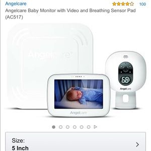Angelcare baby breathing monitor, with video